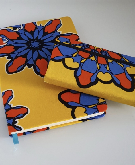 CUADERNO AMARILLO FLOR